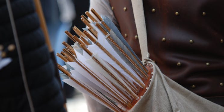 Photo of bows in a sling.